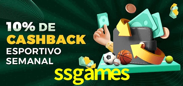 10% de bônus de cashback na ssgames